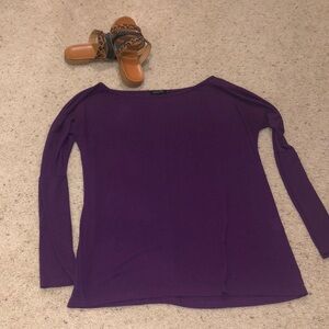 Amaryllis purple lightweight sweater size large